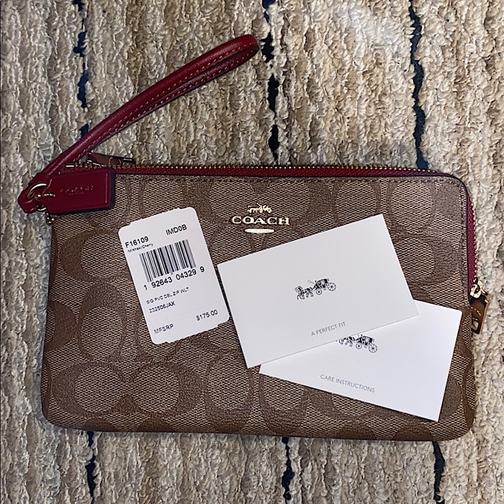 SALE❤️NWT Coach Double Zip Wallet